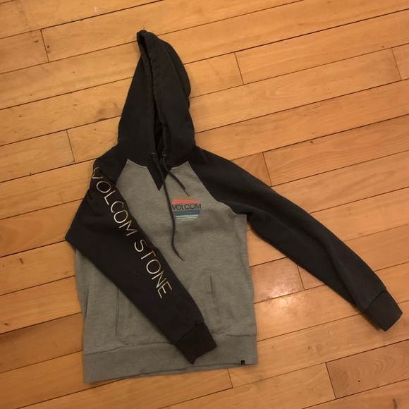 Volcom Grey and Blue Hoodie - Picture 3 of 5